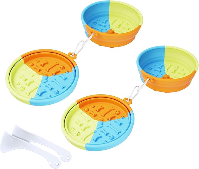 Hangable Pet Bowl Foldable Food Feeder Water Drinking Dog Supplies Travel Feeding Supply Spill Pet
