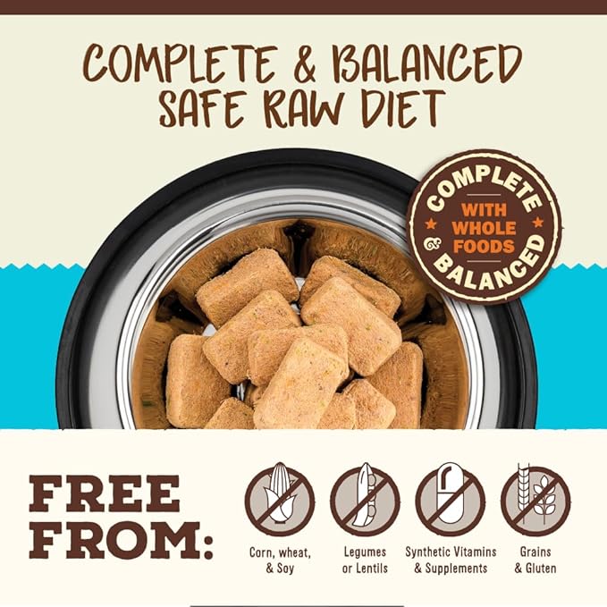 Primal Freeze Dried Raw Cat Food Nuggets Chicken & Salmon, Complete & Balanced Meal or Topper, Premium, Healthy, Grain Free, High Protein Raw Cat Food with Probiotics (14 oz)