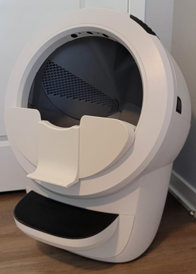 Pee Guard Max Shield Step for Litter-Robot 4 : Anti-Flicking, One-Piece Design (White Pee Guard Shield)