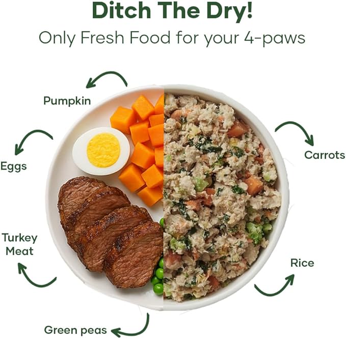 Fresh Food: Made with Real Meat, Veggies & Herbs (Pack of 5) (Turkey & Pumpkin)