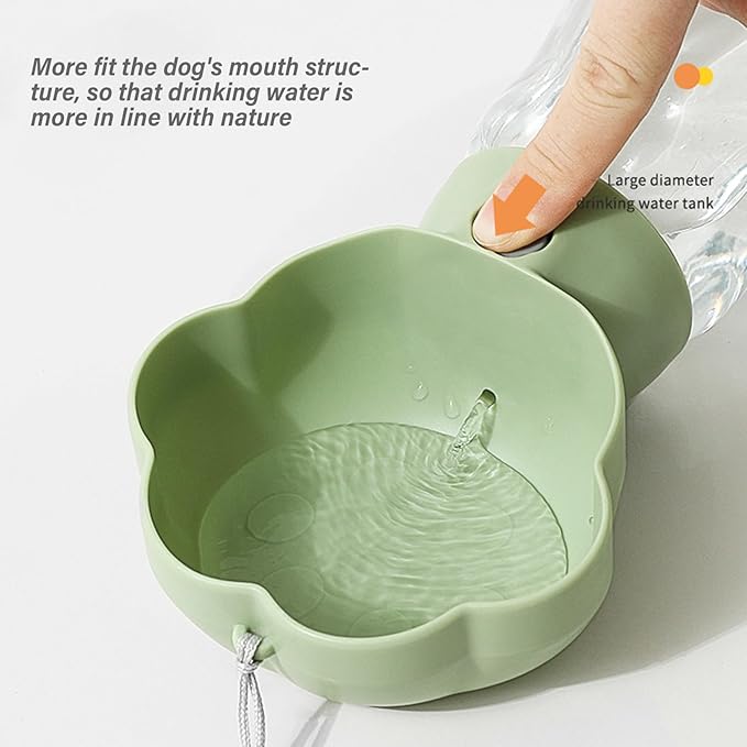 Pet Travel Water Dispenser Food Compartment for Dog Owners Daily Walking Supplies Dog Water Bottle Portable