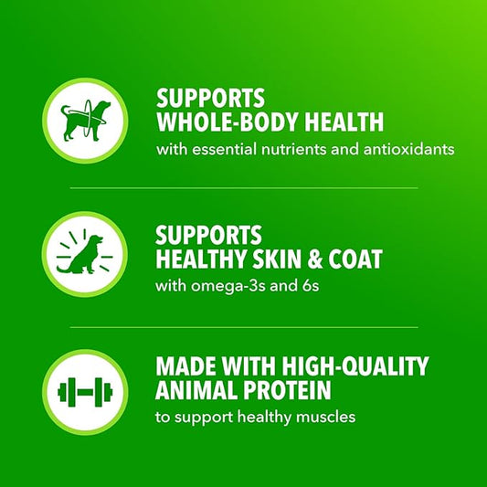 IAMS Proactive Health Adult Wet Dog Food, Lamb, Peas and Carrots Recipe, 3.5 oz. Pouch (16 Count, Pack of 1)