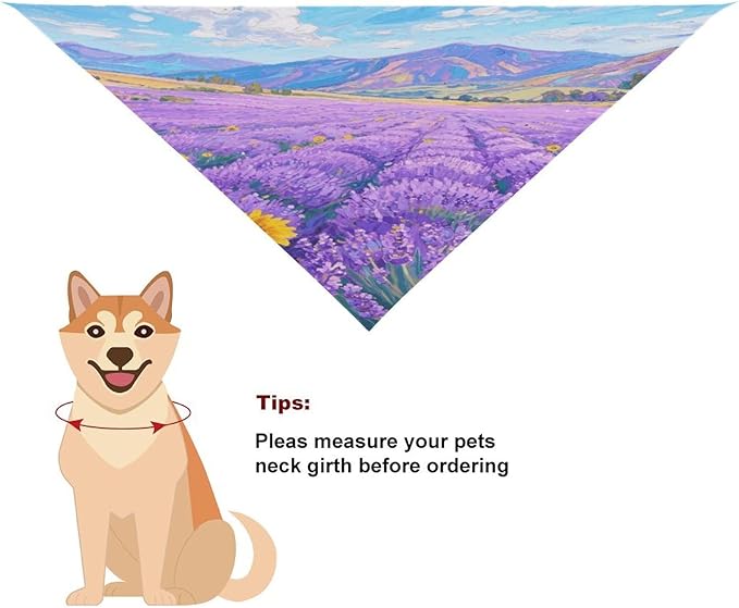 Dog Bandana Spring Pet Scarf Adjustable Triangle Plant Flowers Printing Dog Bib Washable Polyester Puppy Bandana for Small Medium Large Dogs Cat Birthday Party Supplies