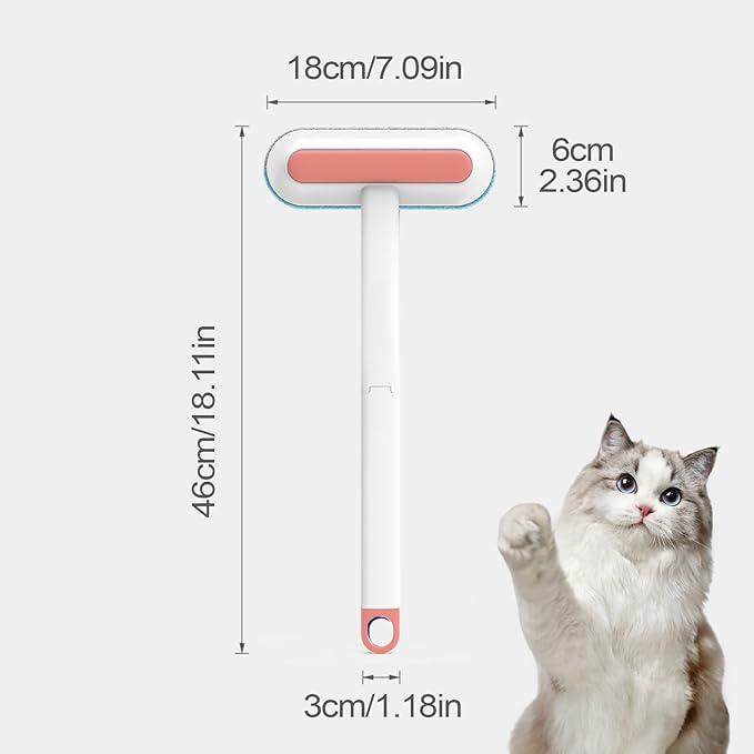 Cat Hair Remover Brush | Electrostatic Pet Grooming Supplies,Window Screen Cleaning Brush,for Dog Owners Office Car Clothes Bedding Sheets Carpets Sofas Apartment Mattress