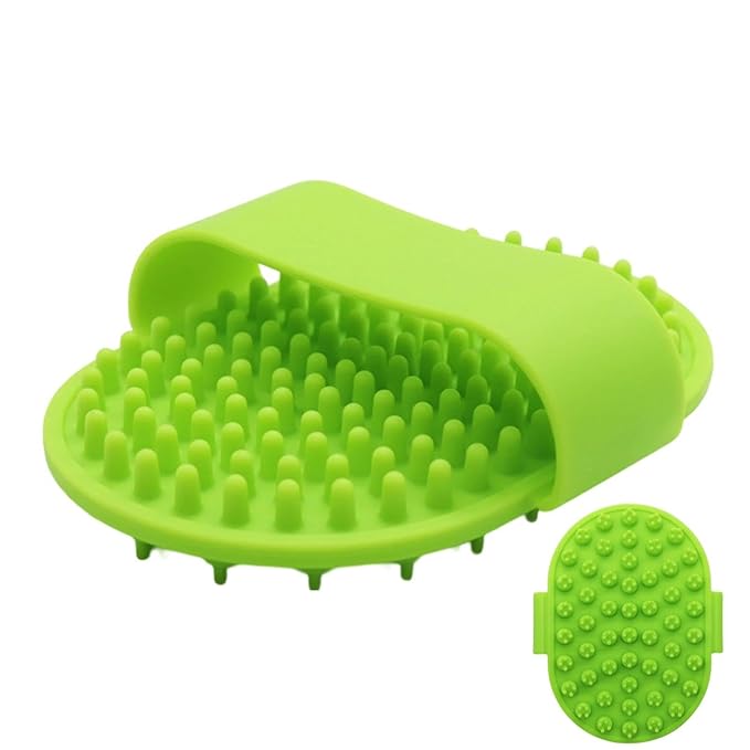 Pet Bath Brush - Silicone Soothing Massage Pet Grooming Supplies,Dog Scrubber,for Long Short Haired Puppy Cats Kitten Care