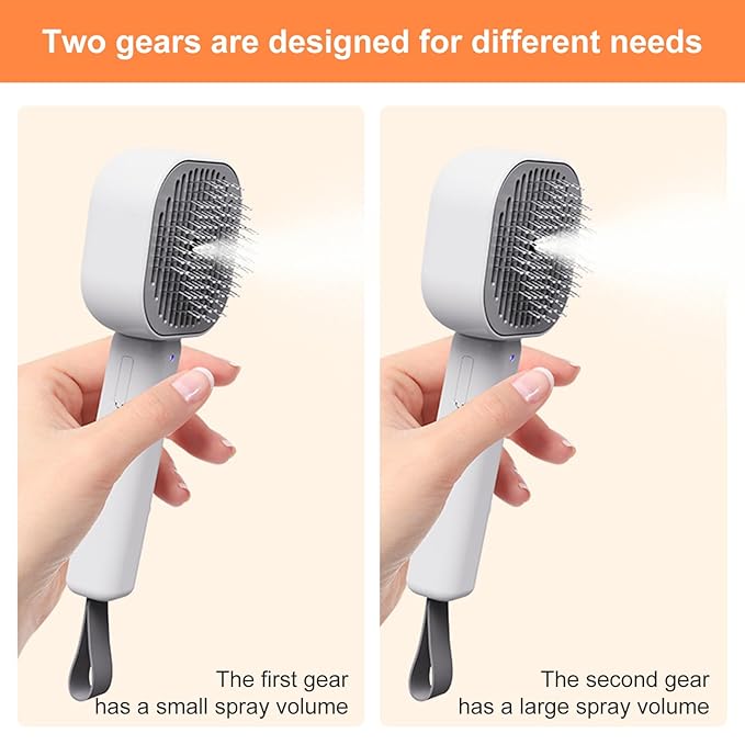 Cat Steaming Brush - Multifunctional Gentle Detangling, Non Irritating Hair, Water Spray Grooming Tool, Pet Care Accessory | Long Short Coat Dogs Puppy for Long Short Coat Dogs Puppy