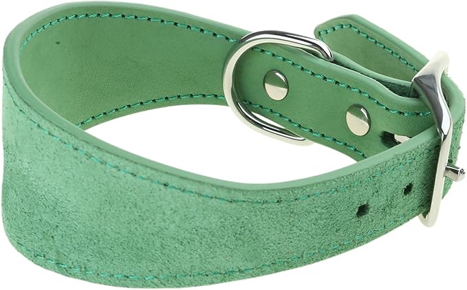 Leathers Dogs Collar Adjustable Collars for Outdoor Walking Lurchers Sighthounds Puppy Pet Supply Leathers Padded Wide