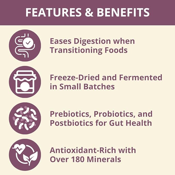 Steve's Real Food Protein Bites Gut Health Treats - Freeze-Dried Pet Treats for Cats and Dogs - Chicken Recipe - 4 oz