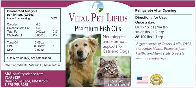 Vitality Science Advanced Immune Restoration Supplements for Cats | Intense Regeneration Protocol | Helps with Pain Relief (Large)