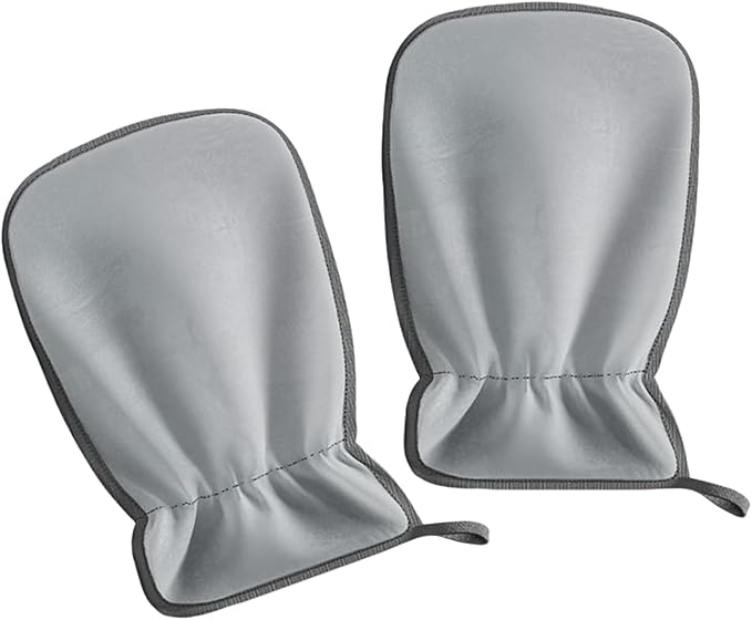 Pet Hair Removal Glove for Cats - Double-Sided Bunny Bathing Supplies | Dog Grooming Gloves - for Clothes Bedding Sheets Carpets Sofas Mattress Pet Parents Office Car Travel Apartment Living Room
