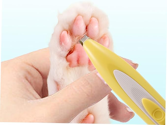 YARNOW Silent Electric PET Hair Clipper Rechargeable Dog and Cat Grooming Trimmer Cordless Hair Removal Tool for Paws Ears and Face Professional PET Grooming Clippers LED Display