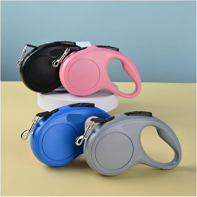 Cat Leash Compatible with Small Medium Dogs Cats Outdoor Hiking Retractable Strong Nylon Kitten Belt Running Rope Pet Supplies(Pink,5m)