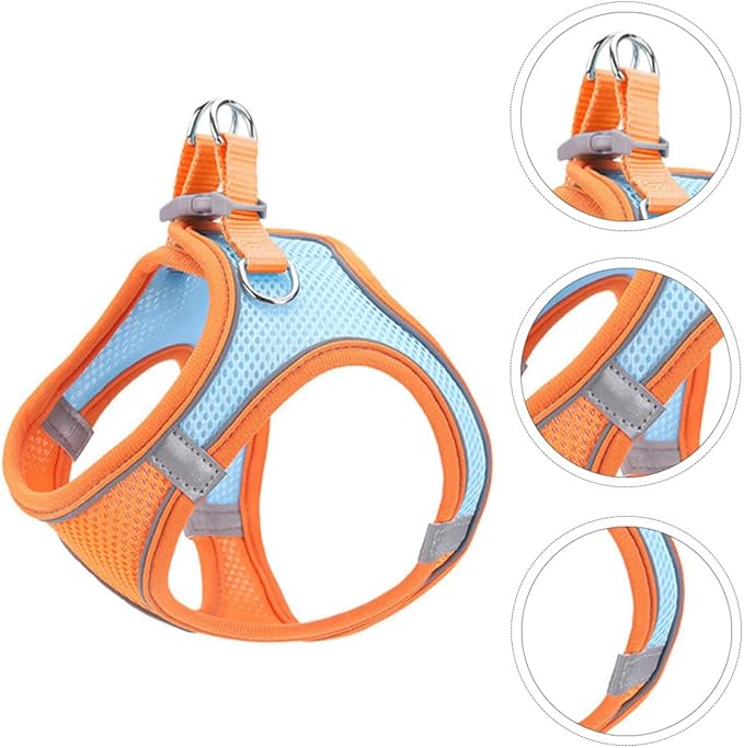 BESPORTBLE Pet Vest Harness Leash Set L Breathable Reflective No-Pull Dog Cat Harness for Outdoor Walking Puppy Pet Supply