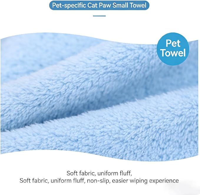 Paw Bathing Towel for Cats Dogs,Makes Paws Washing Easy & Stress-Free,Soft Reusable Pet Grooming Towel,Quick-Dry, Machine Washable Paw Cleaning Mitt for Cats Pets (1pc-Pink)