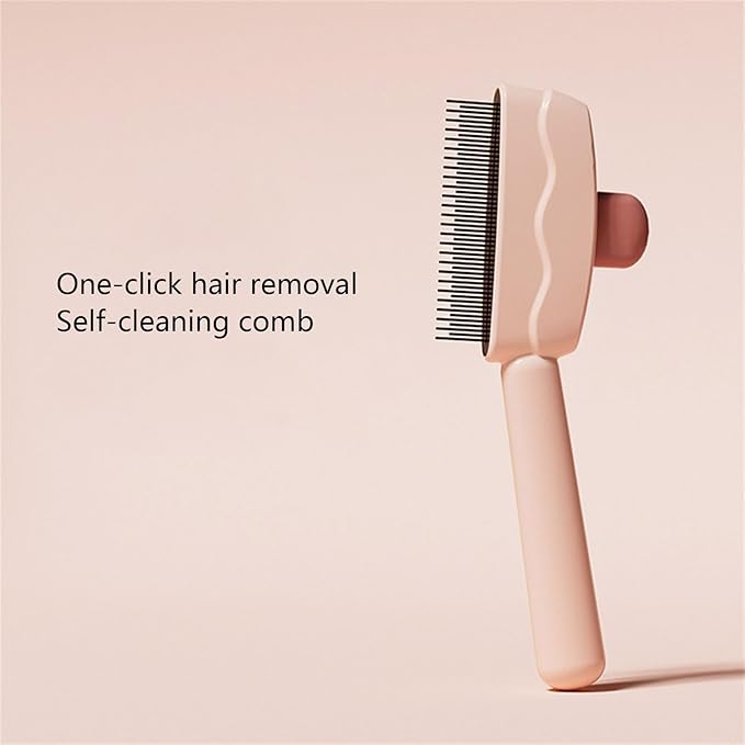 Cat Deshedding Brush with Massage Function ABS Cat Grooming Tool for Shedding Control and Coat Care