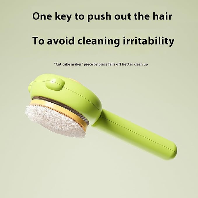 Cat Brush for Shedding and Grooming – Self Cleaning Cat Hair Brush for Short & Long Haired Cats, One-Click Removal Deshedding Tool(2PCS)