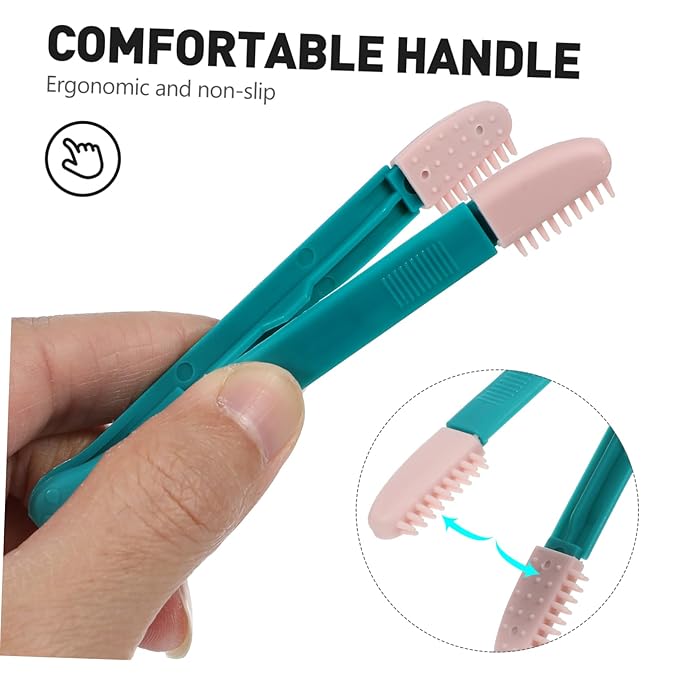 2Pcs Cat Eye Grooming Comb Portable Tear Brush for Kittens Lightweight Eye Tool Essential Kitten Supply for Daily Grooming and