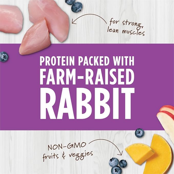 Instinct Raw Boost Mixers Freeze Dried Cat Food Topper,Grain Free - Farm-Raised Rabbit,6 oz. Bag,(Pack of 2)