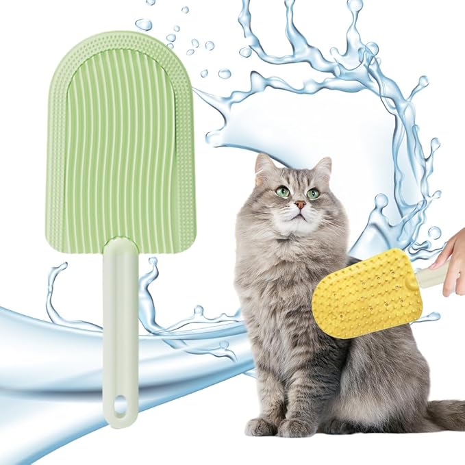Cat Tongue Comb, 2025 New Brushes for Indoor Long Haired Cats, Grooming Brush Cute Ice Cream Fur Remover (C-1PC)