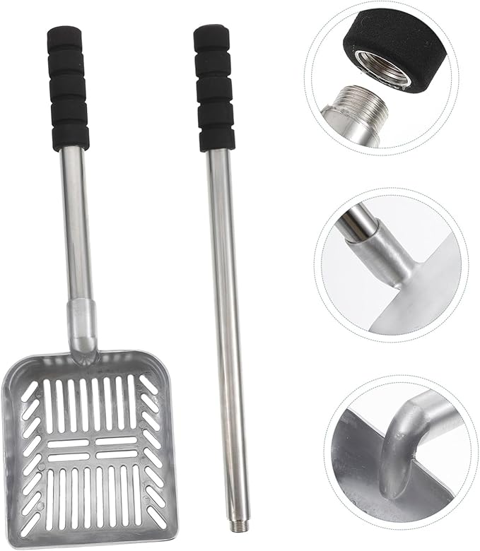 GANAZONO Kitten Litter Shovel Handle Ergonomic Cat Litter Scooper for Cleanup Cleaning Tool for Pet Owners and Stores