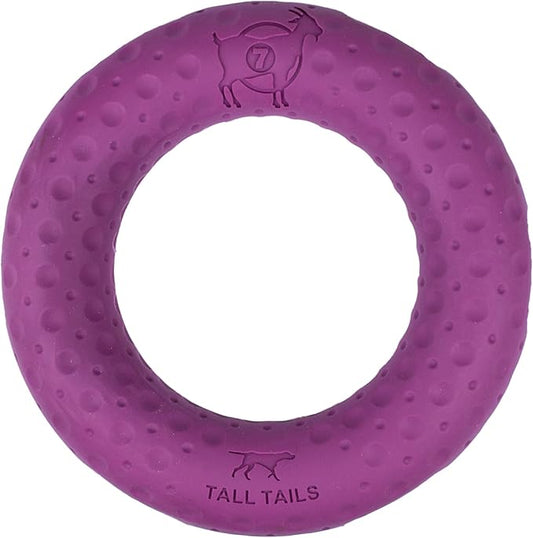 Tall Tails G.O.A.T. Greatest of All Toys Sport Fetch Ring Toy for Dogs, Large