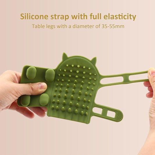 Cat Wall Brush - Selff Grooming Cat Brush, Adjustable Wall Corner Silicone Selff Scratcher | Cat Corner Brush, Portable Massage Brush, Soft Face Scratcher Brush for Dogs, Kittens, Puppies, Table Legs