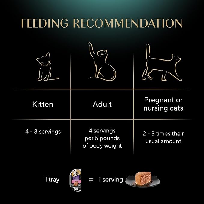 Sheba Perfect Portions Wet Cat Food Pate Sustainable Salmon Entree,2.6 oz. Twin-Pack Trays,Cat Food Wet Recipe (,48 Servings),24 Count (Pack of 2)
