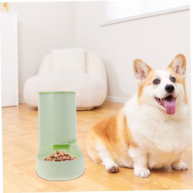 Cat Food Dispenser Machine Auto Feeding Station Non-Spill Bowl Pet Drinking Fountain Clean Design Suitable for Cats and Dogs