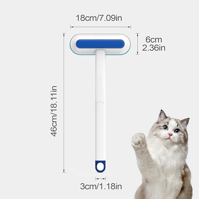 Cat Hair Remover Brush,Electrostatic Cat Grooming Tool,Window Screen Cleaning Brush | for Dog Owners Office Car Clothes Bedding Sheets Carpets Sofas Apartment Mattress