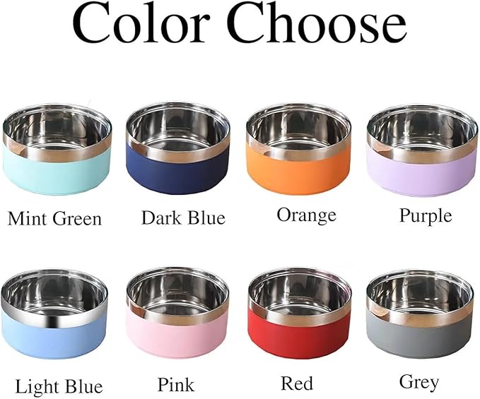 1PCS Stainless Steel Pet Bowl Round Thickened Cat and Dog Food Bowl Multi-Specification Anti-Fall Food Bowl Feeding Pet Supplies(Pink,S-14CM)