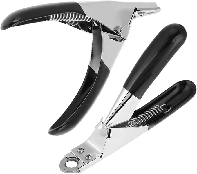 GLOGLOW Nan Professional Dog and Cat Nail Clippers, Ergonomic Stainless Steel Nail Trimmer for All Pet Sizes Dog Grooming Supplies (Black)