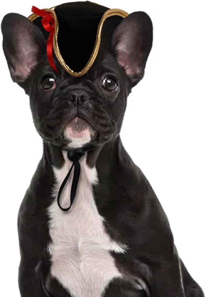 Christmas Pet Hat Cute Captain Pirate Hat for Dog Dress Up Supplies Lovely Halloween Carnival Clothes Accessory Funny Hats for Halloween Cosplay