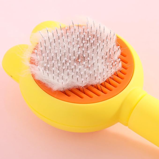 Lovely Shape Pet Comb Deshedding Brush with Easy Function Pet Grooming Accessory Hair Tool Deshedding Brush for Dog Cats