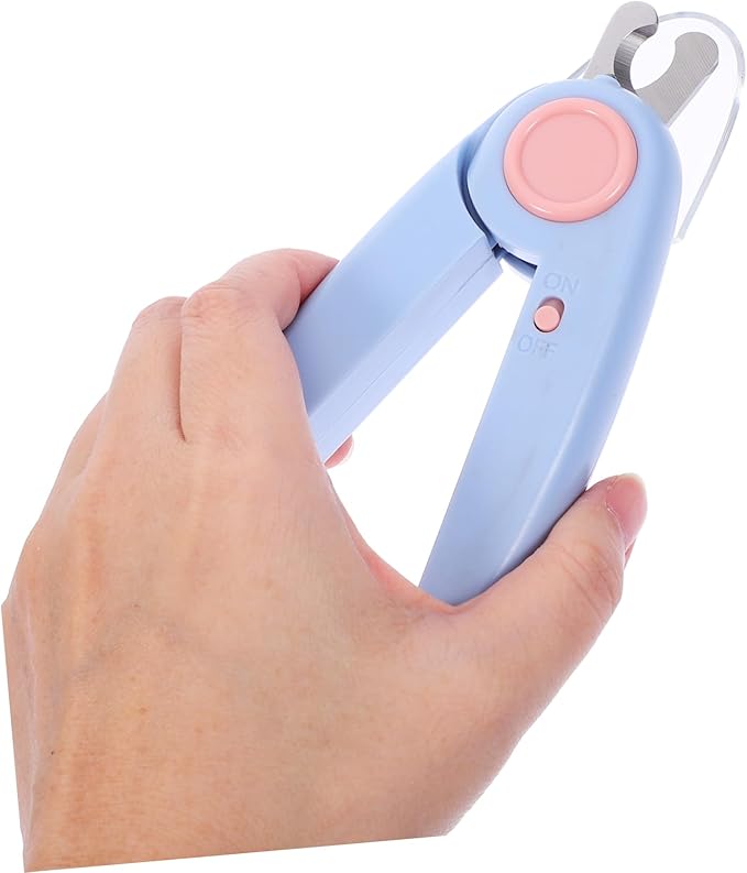 VANZACK Pet Nail Clippers with Led Light for Accurate Trimming Dog Cat Nail Care Tool for Grooming of Pets with Line Visibility