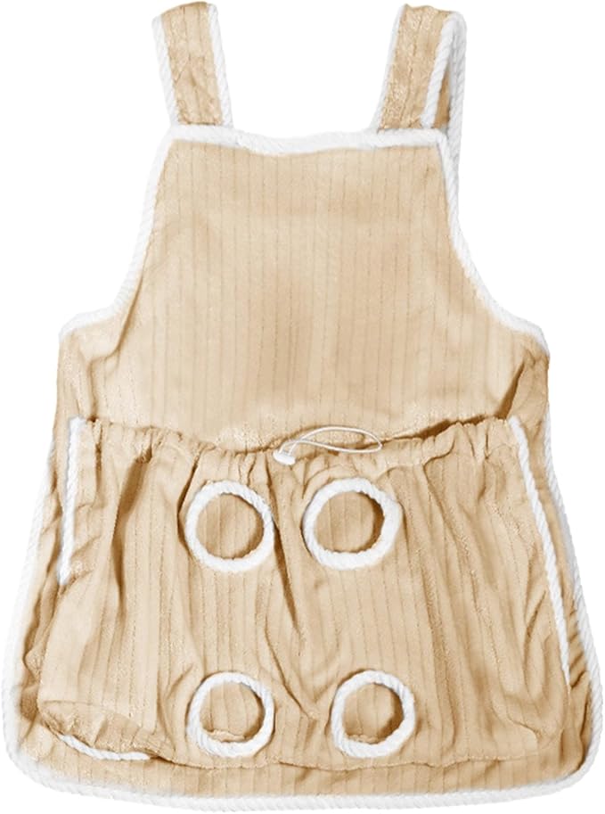 Pet Apron Carrier - Soft Breathable with Drawstring, Apron to Hold Cat,for Grooming Nail Trimming Photography Bonding Women Men Teens Animal Lovers Adults