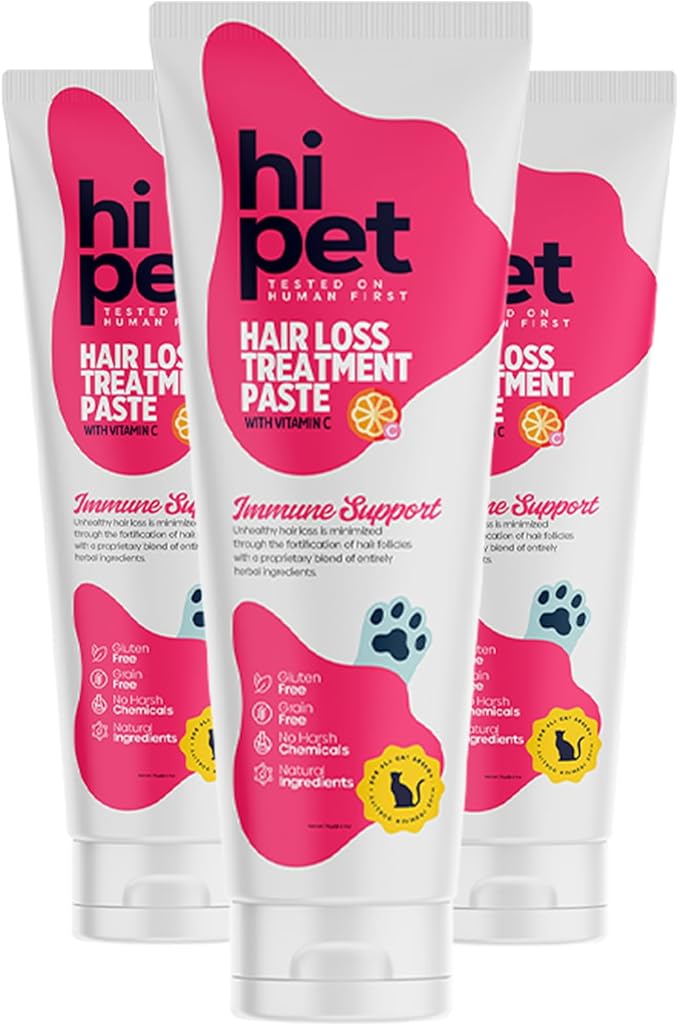 Anti-Shedding Cat Malt, Reduces Hair Loss, Protects Skin Health, Strengthens The Immune System, Provides Balanced Mood, 2.65 Oz (Pack of 3)