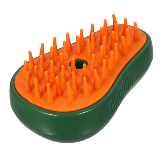 BESPORTBLE Electric Cat Steam Brush Self Cleaning Grooming Tool for Cats Pets Relaxing Massage Easy to Use for Bathing Grooming Avocado Spray Design