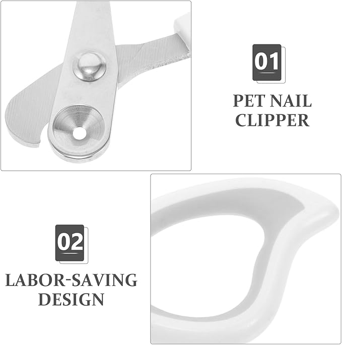 Angoily Professional Pet Nail Clipper for Cats and Dogs Labor-Saving Sharp Trimmer with Safety Guard for Small Breeds for Kitten and Puppy Nail Grooming Stable and Easy to Use