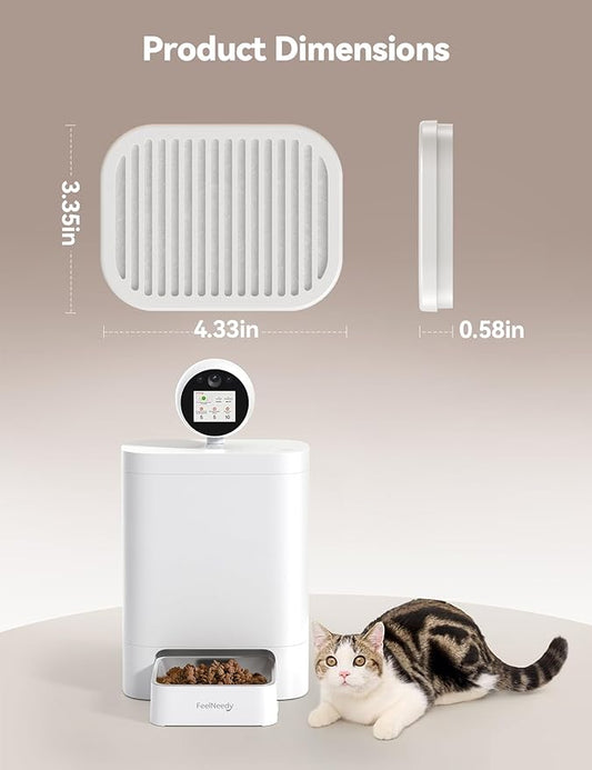 3 Pack Pet Food Desiccant Bag Compatible with FEELNEEDY 5.5L Automatic Cat Feeder, Keep Pet Food Dry and Fresh, Suitable Model: P-LFP01