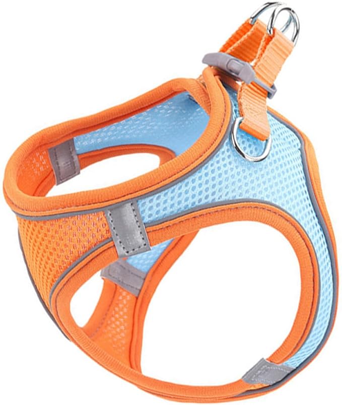 Gadpiparty Pet Vest Leash Harness for Dogs and Cats, Reflective Breathable Mesh Puppy Harness with Chest Strap, Medium Size, No Pull Dog and Cat Walking Vest for Outdoor Pet Supply