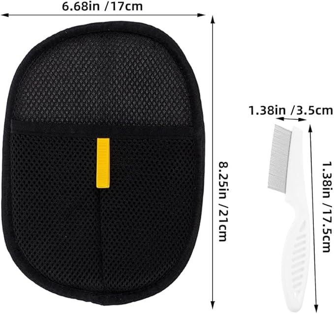 3pcs Cat Dog Hair Remover - Pet Hair Remover Reusable - Electrostatic Removal Tool Cat Grooming Gloves for Couch