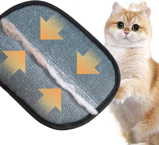 Pet Hair Remover Glove, Electrostatic Pet Hair Removal Gloves for Cats & Dogs, Reusable Double Sided Pet Hair Remover for Couch, Cat Grooming Gloves(2pcs)