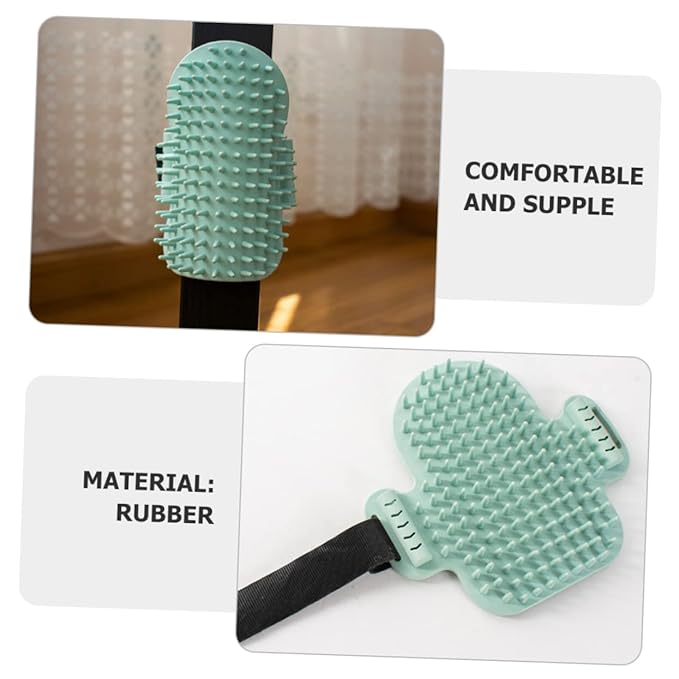 Milisten Cat Corner Self-massaging Grooming Comb Rubber Cat Massage Tool for Pet Supplies Corner Scratch Pad Safe Who Chew Random Binding