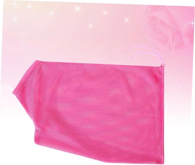 Multi-Function Cat Grooming Bag Pink Mesh Pet Supplies for Bathing Nail Trimming and Medication Administration for Cats and Kittens