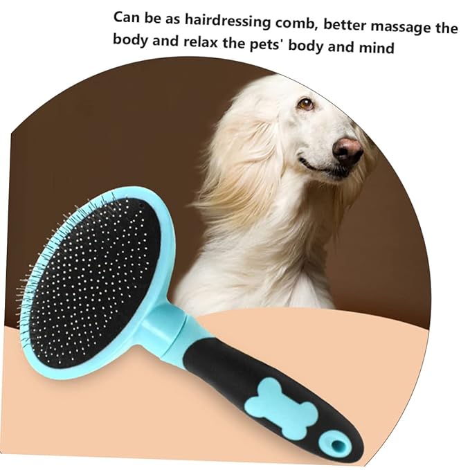 Happyyami Cat Brush Pet Comb Cat Hairbrush Cleaning Brush Massage Pet Body Fur Grooming Tool