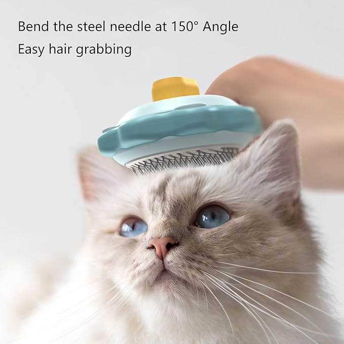 Cats Grooming Deshedding Comb for Cats Remove Loose Hair Cats Massaging Comb Dematting Supply