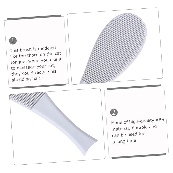 2Pcs Cat Grooming Comb Fish Shaped Cat Slicker Brush for Gentle Massage and Fur Removal Lightweight and Portable Brush for Home and Travel Use for Healthy Skin