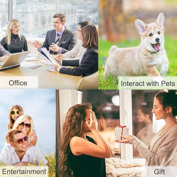 10 Color Voice Recording Button, Dog Buttons for Communication Pet Training Buzzer, 30 Second Record & Playback, Funny Gift for Study Office Home wtih Whire and Coffee