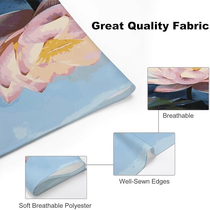 Dog Bandana Spring Pet Scarf Adjustable Triangle Lotus Flower Painting Printing Dog Bib Washable Polyester Puppy Bandana for Small Medium Large Dogs Cat Birthday Party Supplies