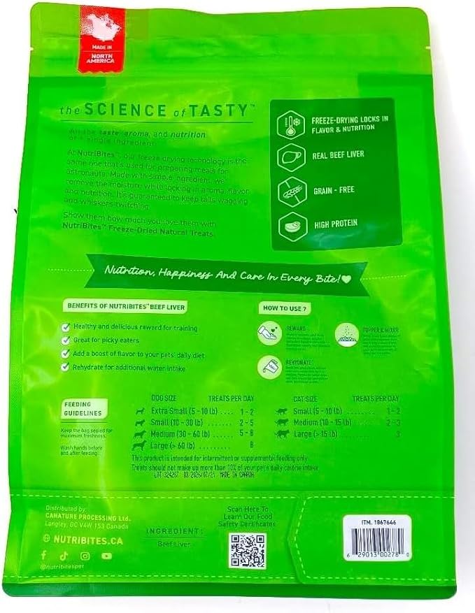 Nutribite Beef Liver Freeze Dried 27 oz